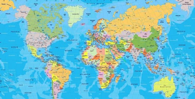 Localização de Jerusalém no mapa mundial